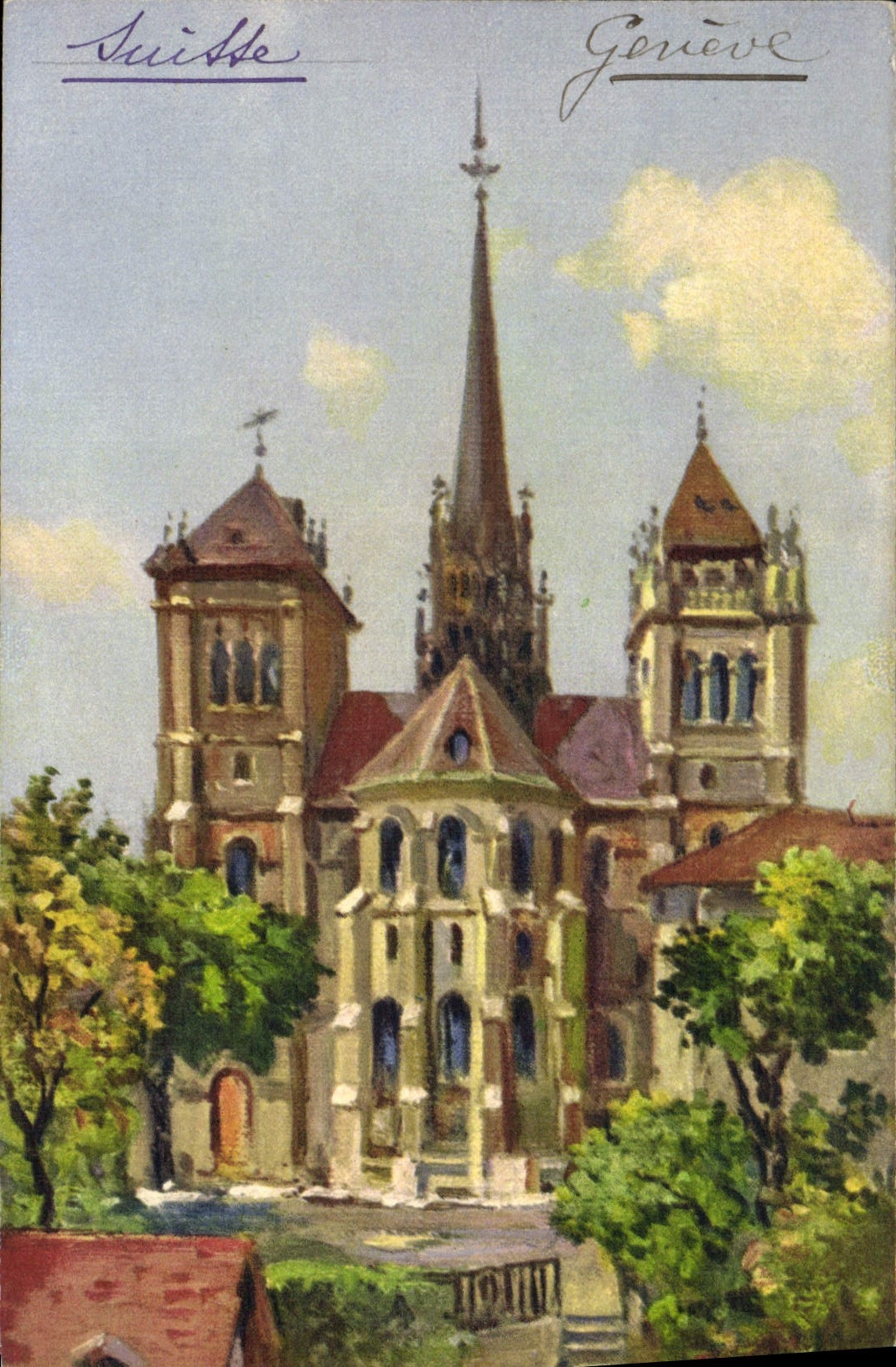 CPA Geneve Cathedrale St Pierre