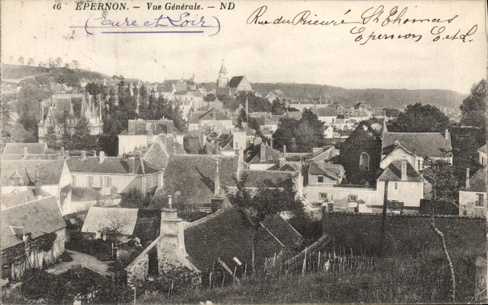 CPA Epernon Vue Generale