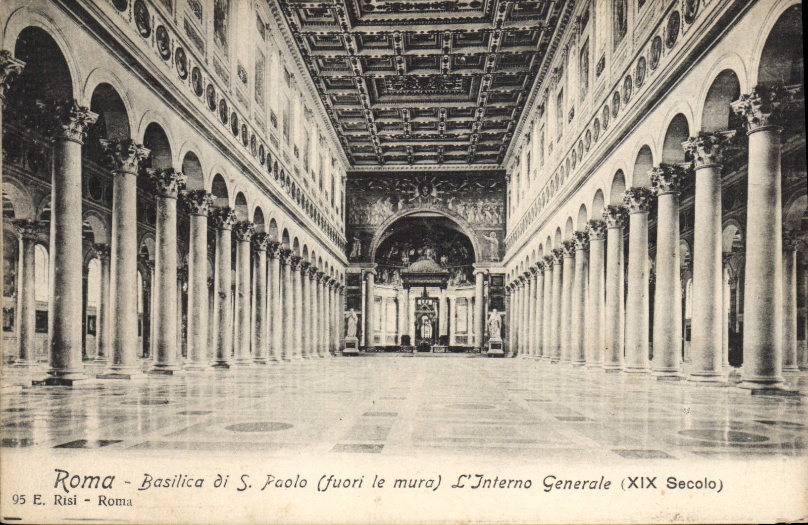 POSTAL Roma Basilica di Pablo de la VENDIMIA