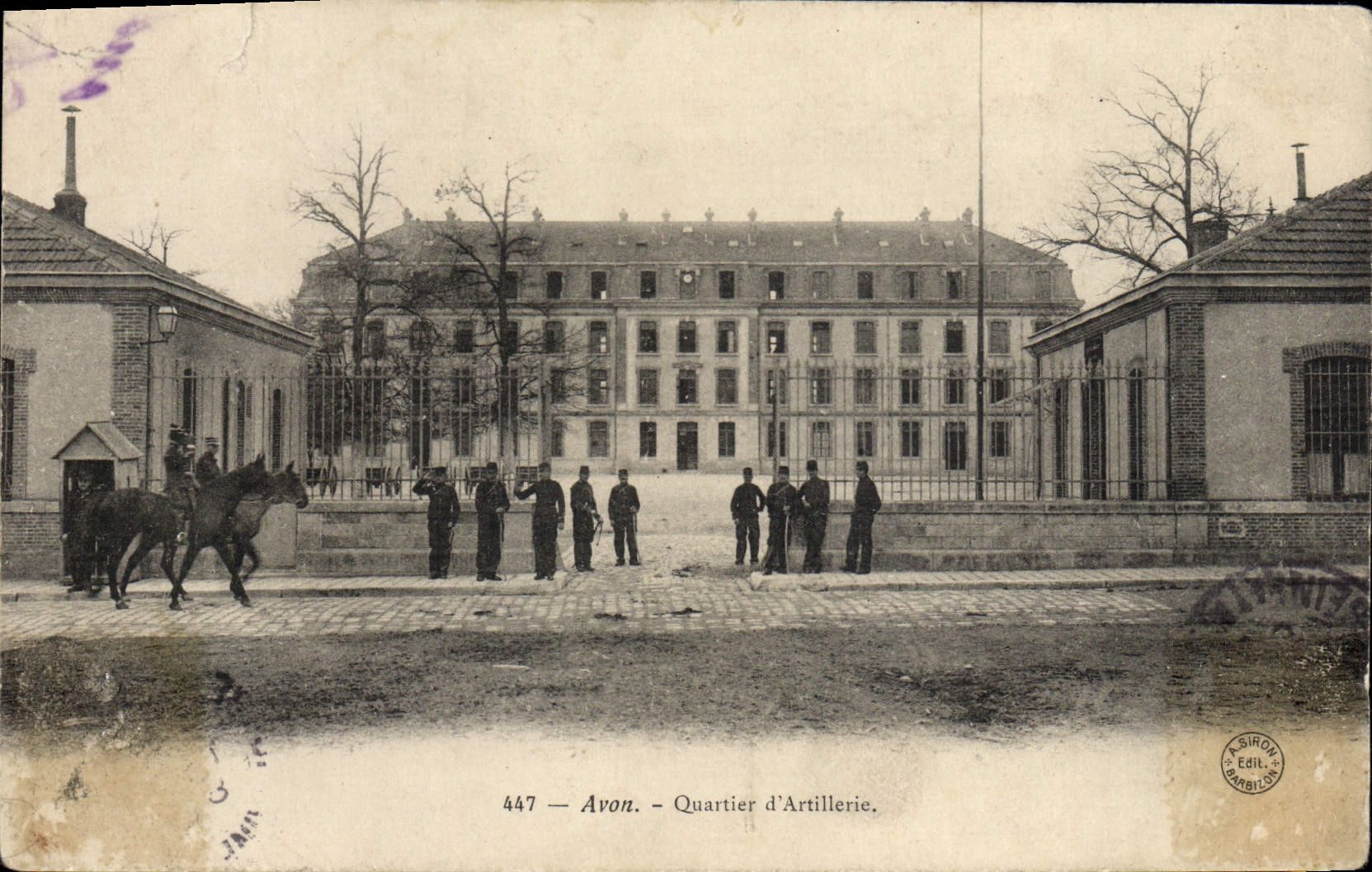 VINTAGE POSTCARD Avon District of Artillery