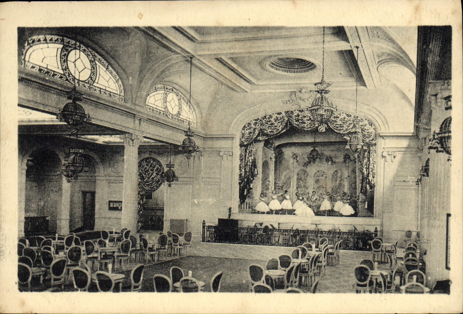 VINTAGE POSTCARD La Baule On Sea the casino the hall and the Seine
