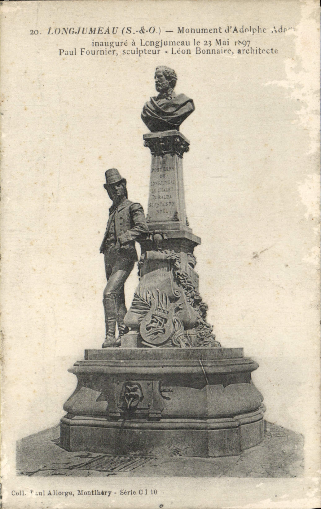CPA Longjumeau Monument d'Adolphe