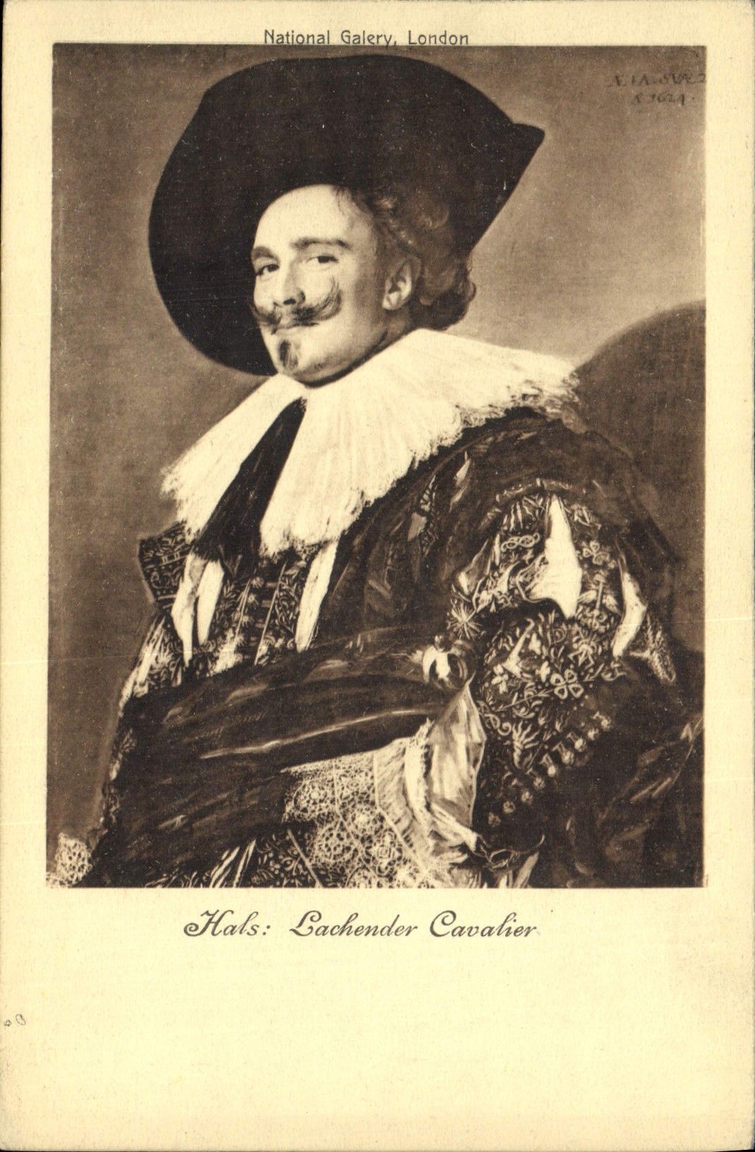 CPA National Gallery London Hals Lachender Cavalier 