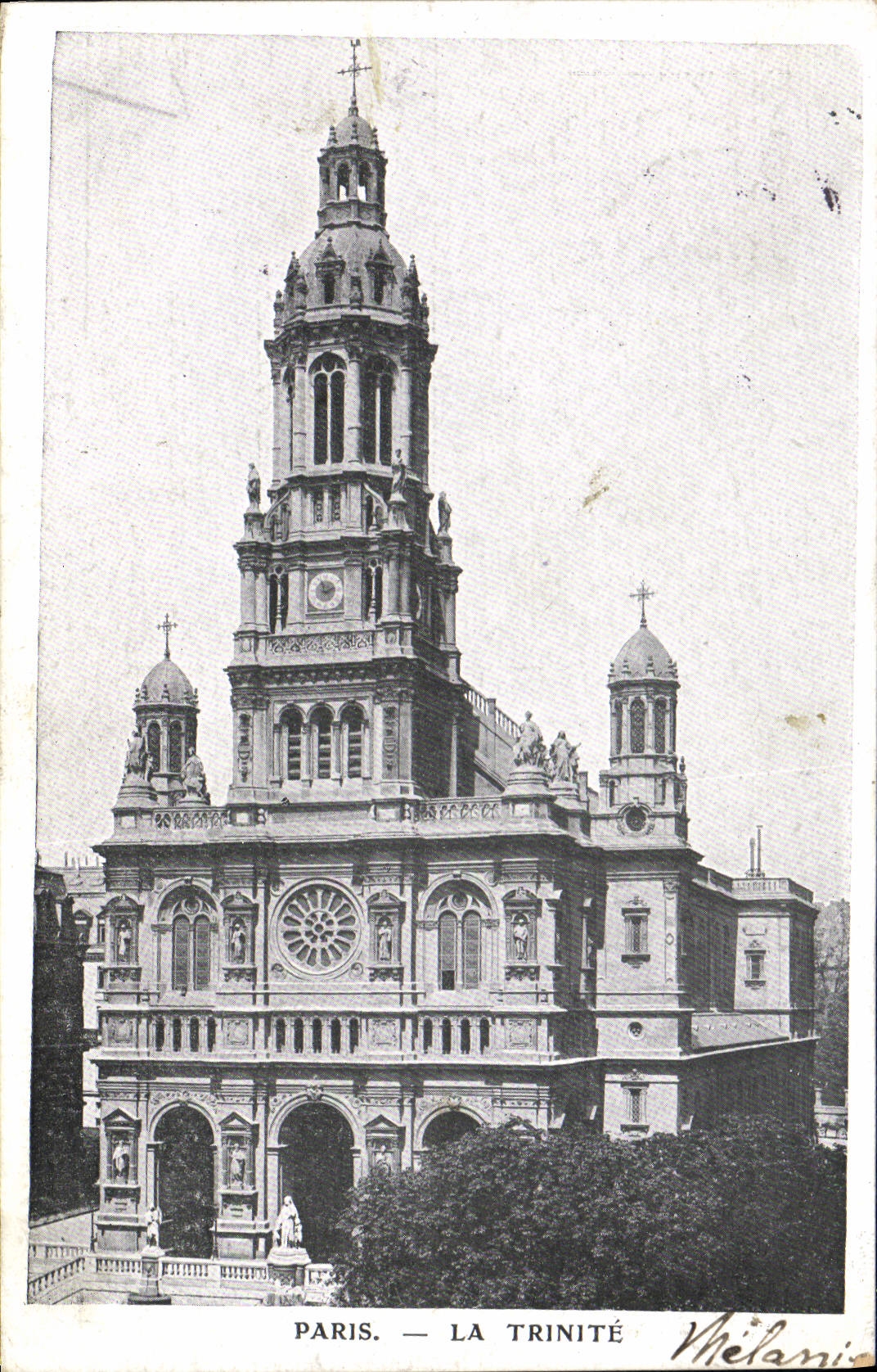 VINTAGE POSTCARD Paris the Trinity