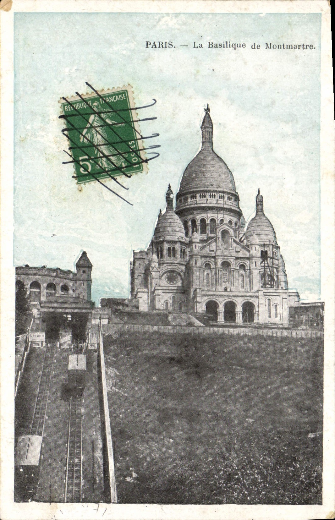 CPA Paris La Basilique de Montmartre