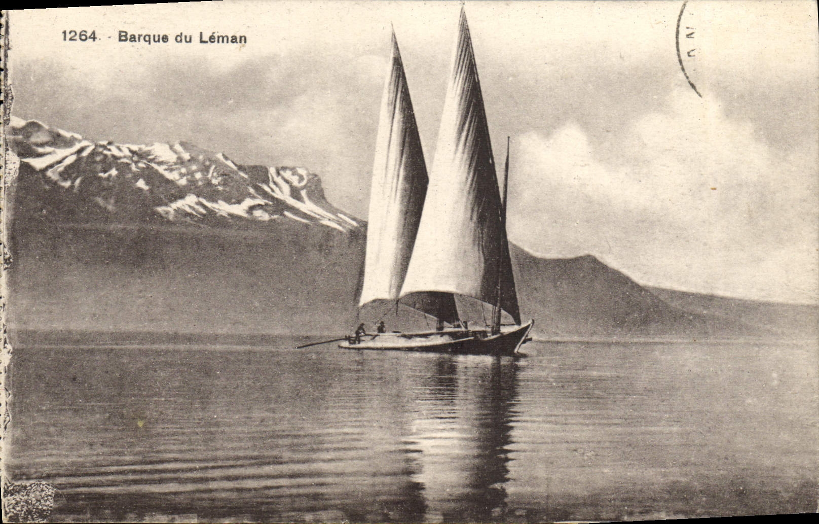 CPA Barque du Leman Bateau