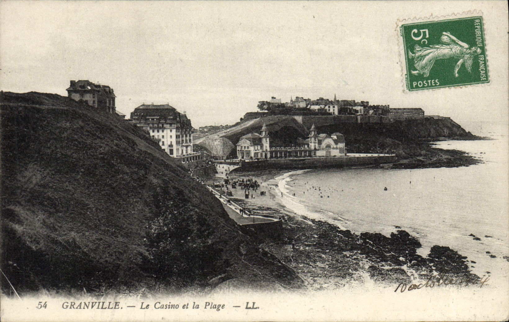 CPA Granville Le Casino et la Plage