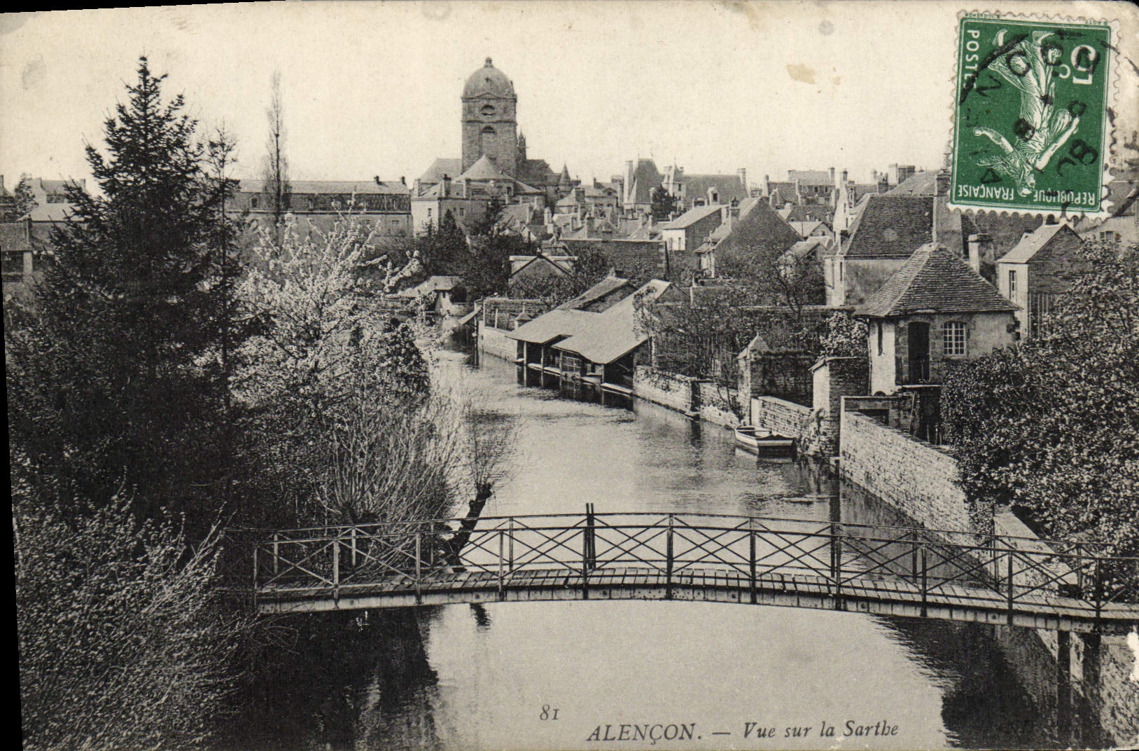 CPA Alencon Vue Sur la Sarthe
