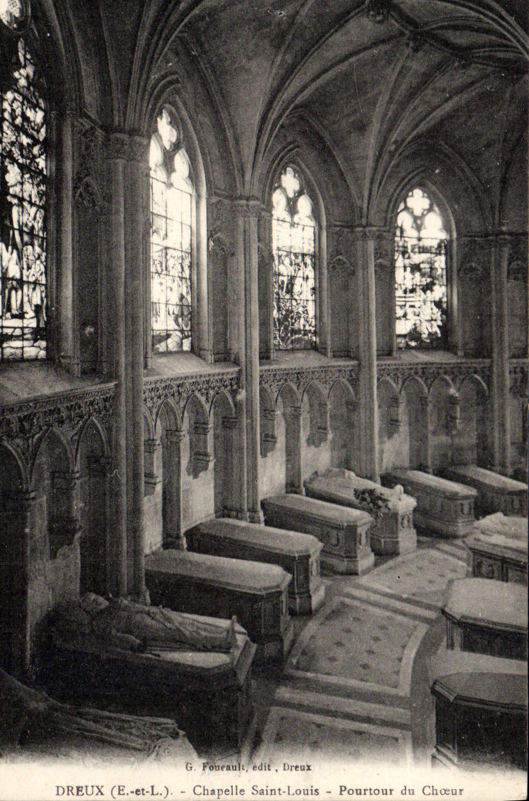 CPA Dreux Chapelle Saint Louis Pourtour du choeur