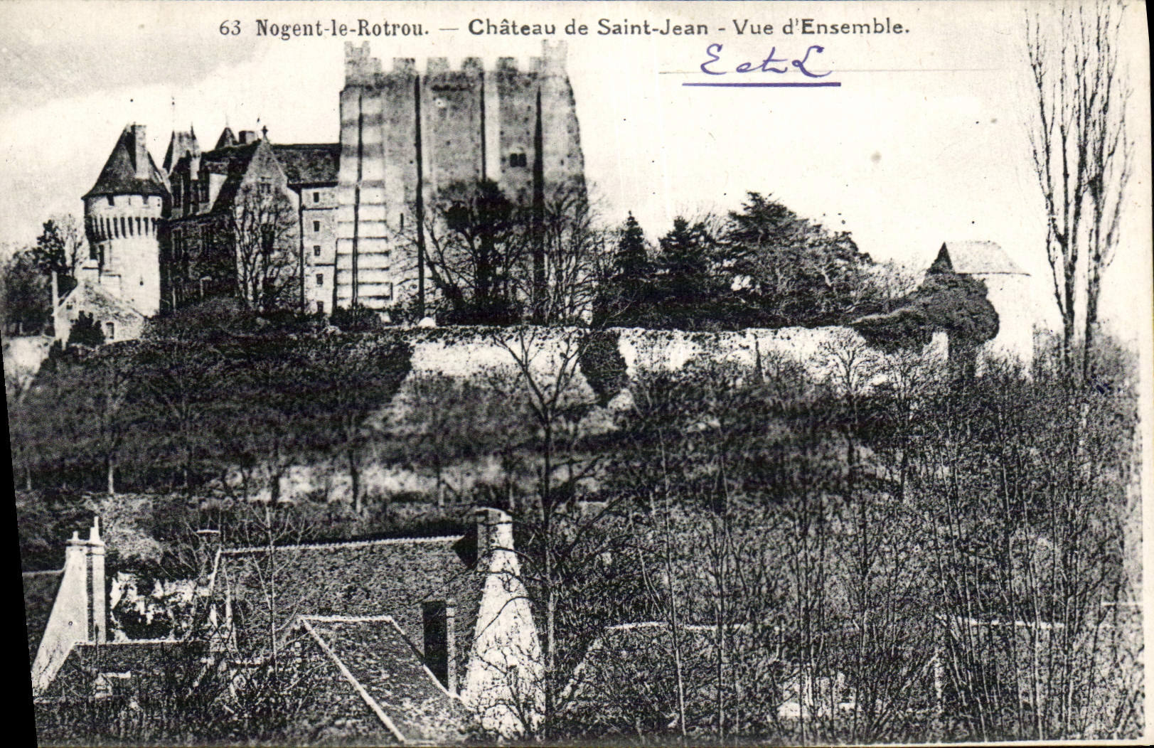CPA Noget le Rotrou Chateau de Saint Jean Vue d'ensemble