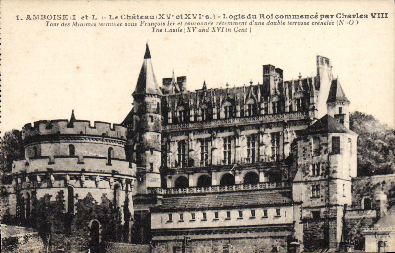 CPA Amboise Le Chateau Logis du Roi Commence Par Charles VIII
