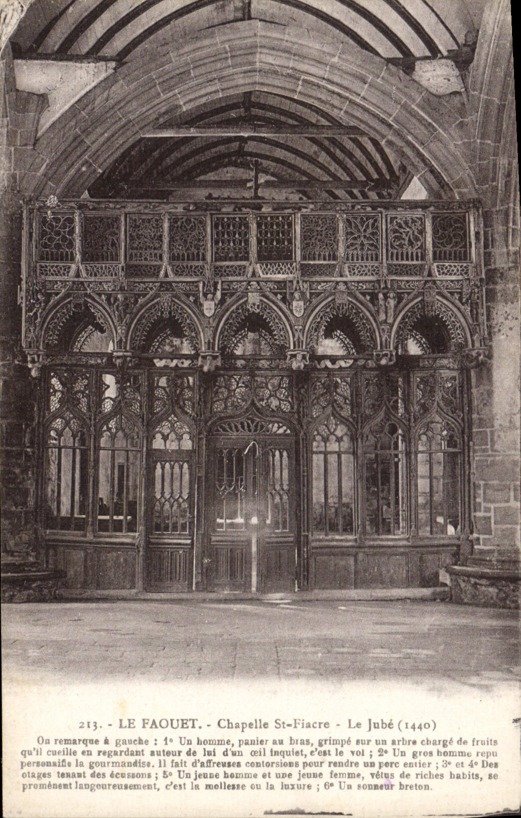 CPA Le Faouet Chapelle St Fiacre Le jube