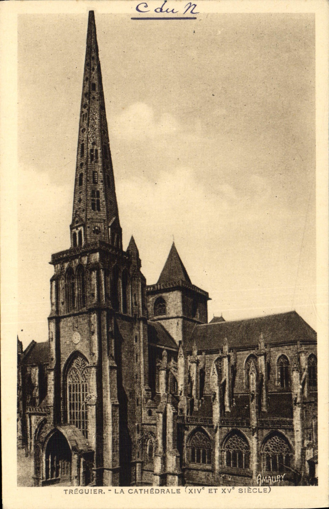 CPA Treguier La Cathedrale