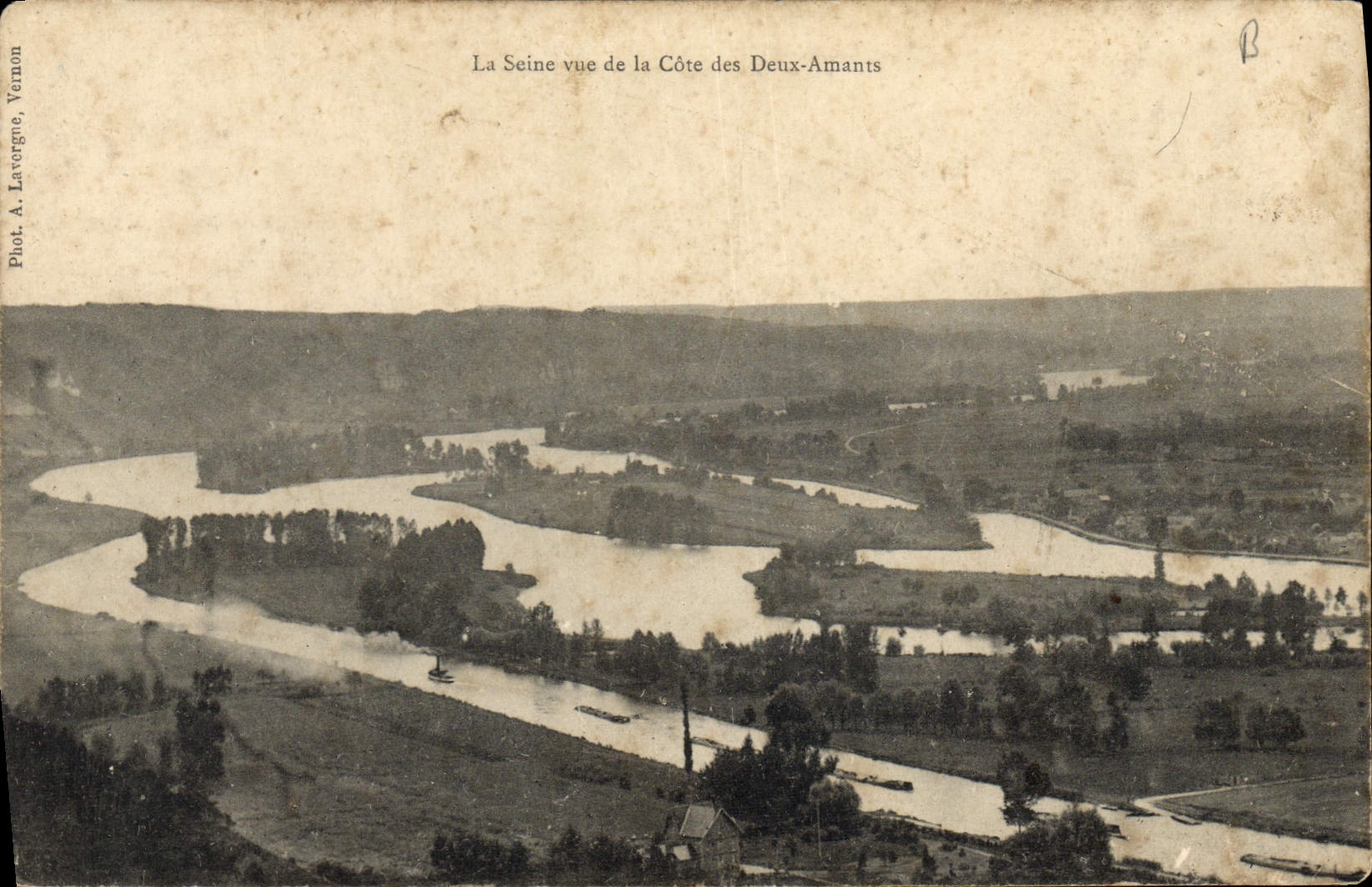 CPA La Seine vue de la Cote des deux amants