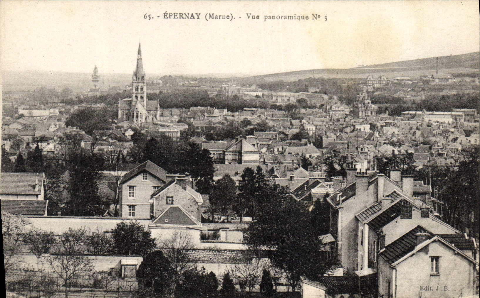 CPA Epernay Vue Penoramique