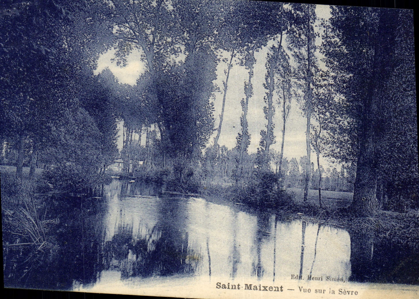 VINTAGE POSTCARD Saint Maixent Vue on Separates