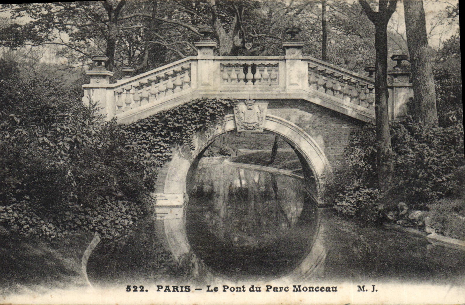 CPA Paris Le Pont Du Parc Monceau