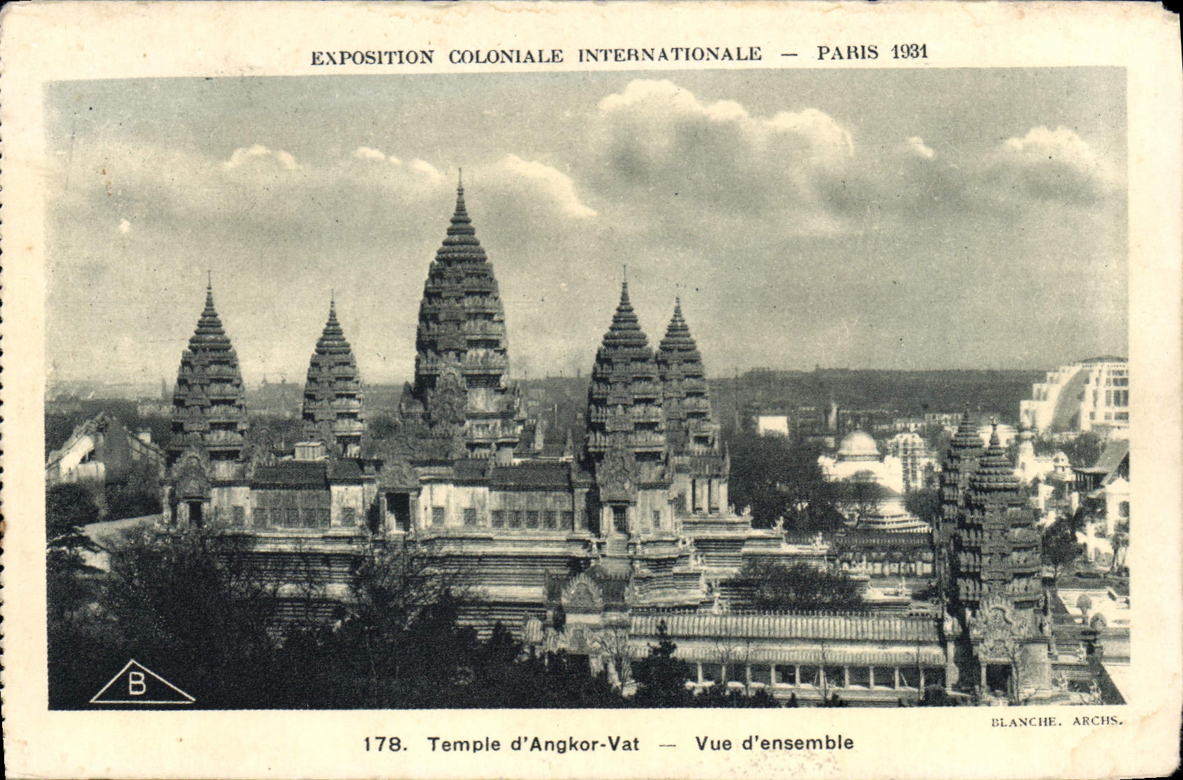 CPA Paris Exposition coloniale internationale 1931 Temple d'Angkor Vat Vue d'ensemble 