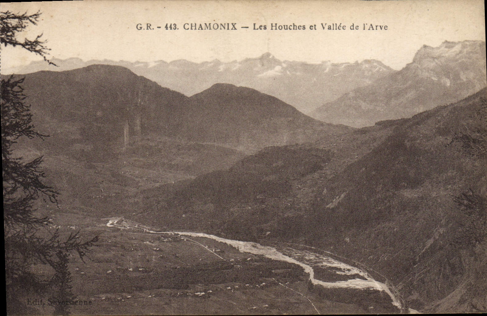 VINTAGE POSTCARD Chamonix Houches And Vallee De I' Arve