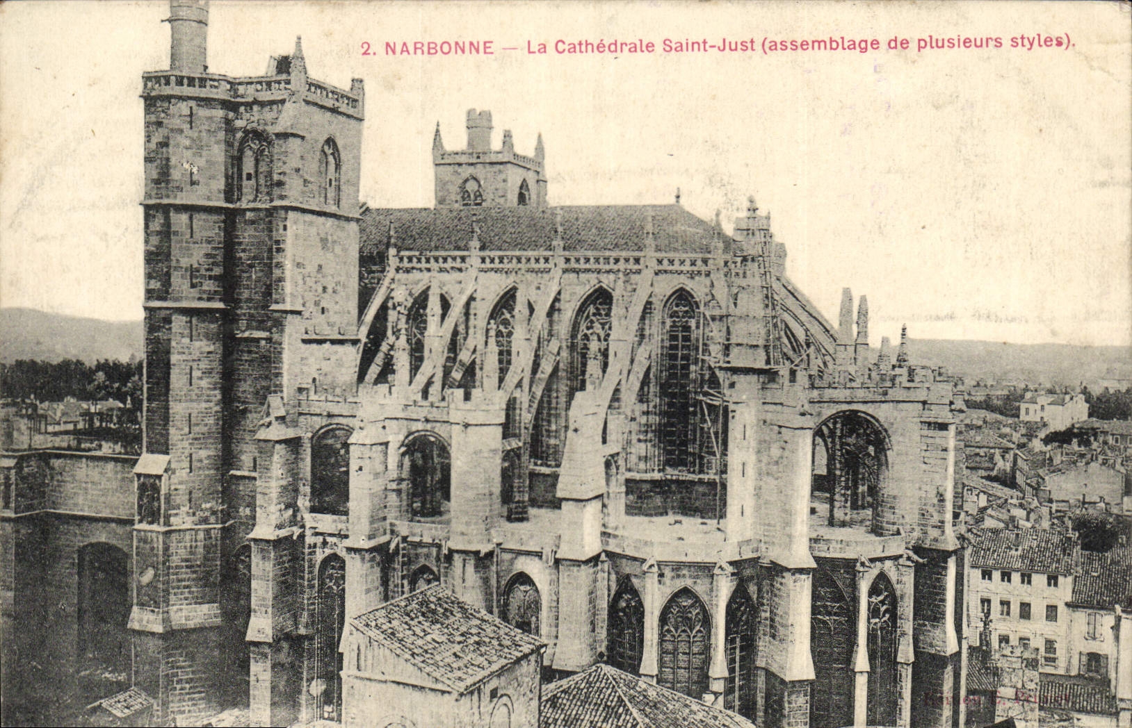 VINTAGE POSTCARD Narbonne the Cathedral Holy Just