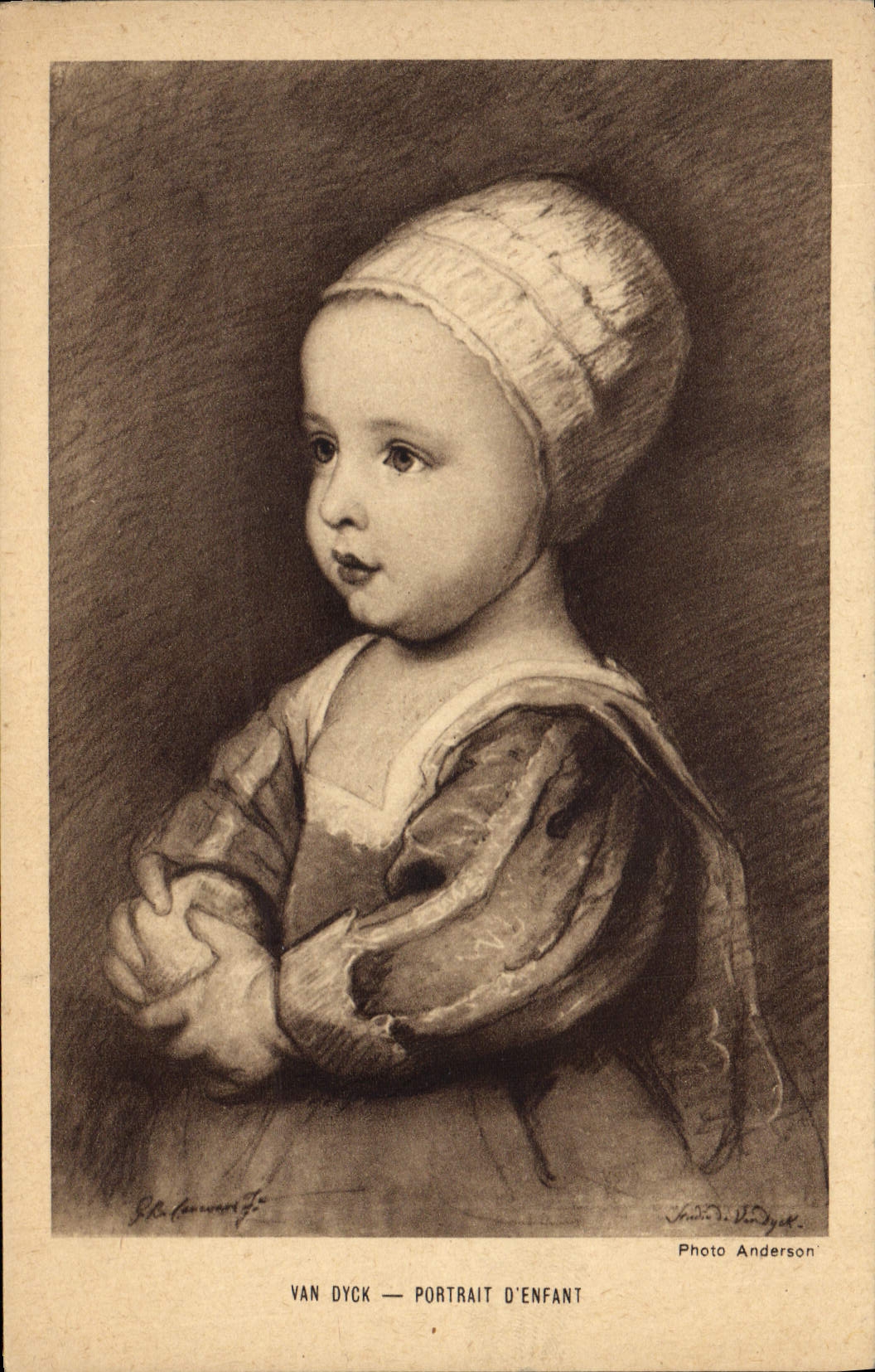 CPA Van Dyck Portrait D'Enfant