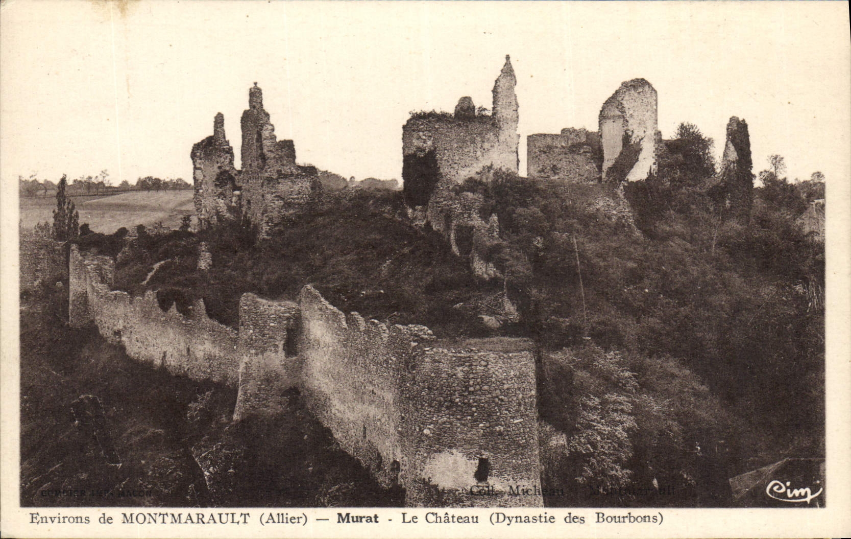 CPA Environs de Montmarault Murat Le Chateau Dynastie des Bourbons