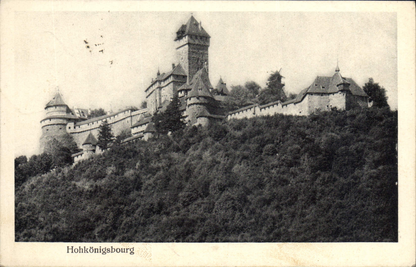 VINTAGE POSTCARD Hohkonigsbourg