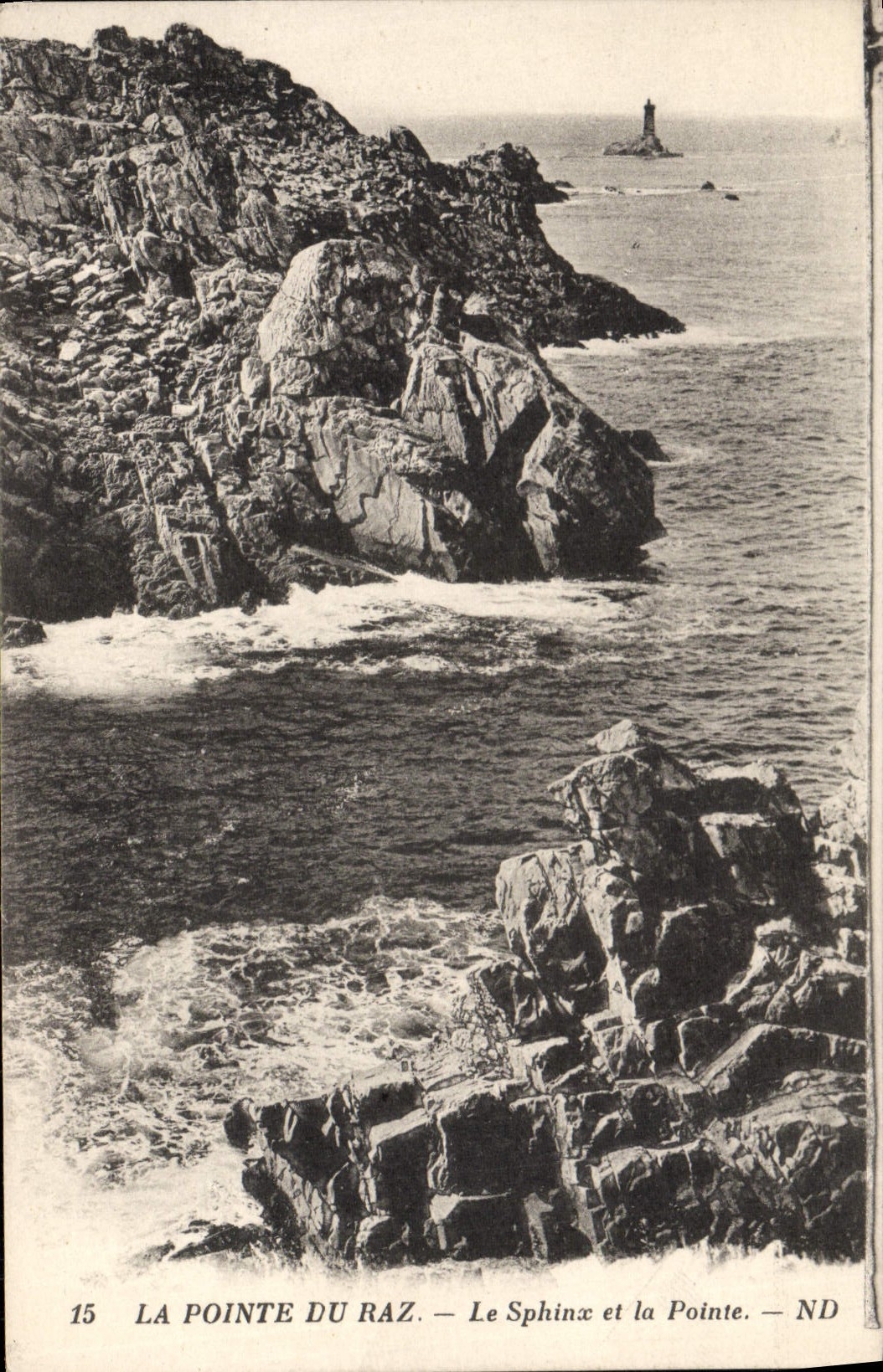 VINTAGE POSTCARD the Point Of the Strong current the Sphinx And the Point