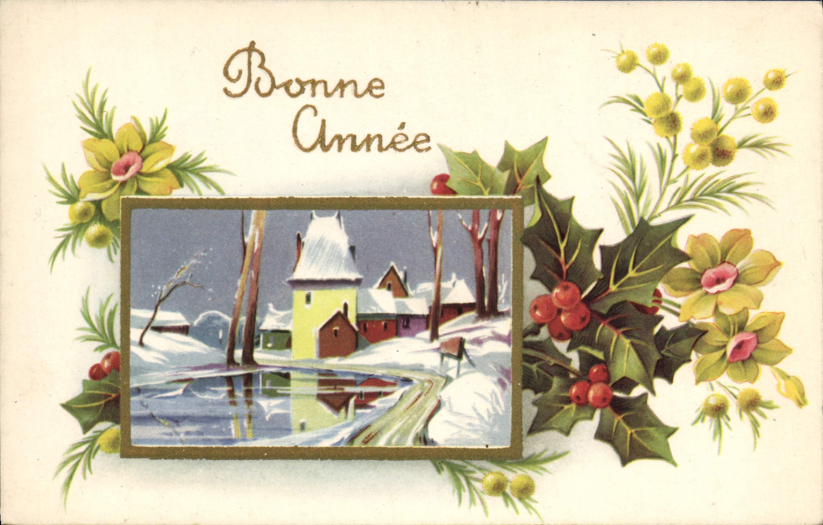 VINTAGE POSTCARD Happy New Year