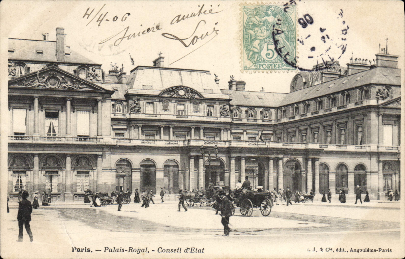 CPA Paris Palais Royal Conseil D'Etat