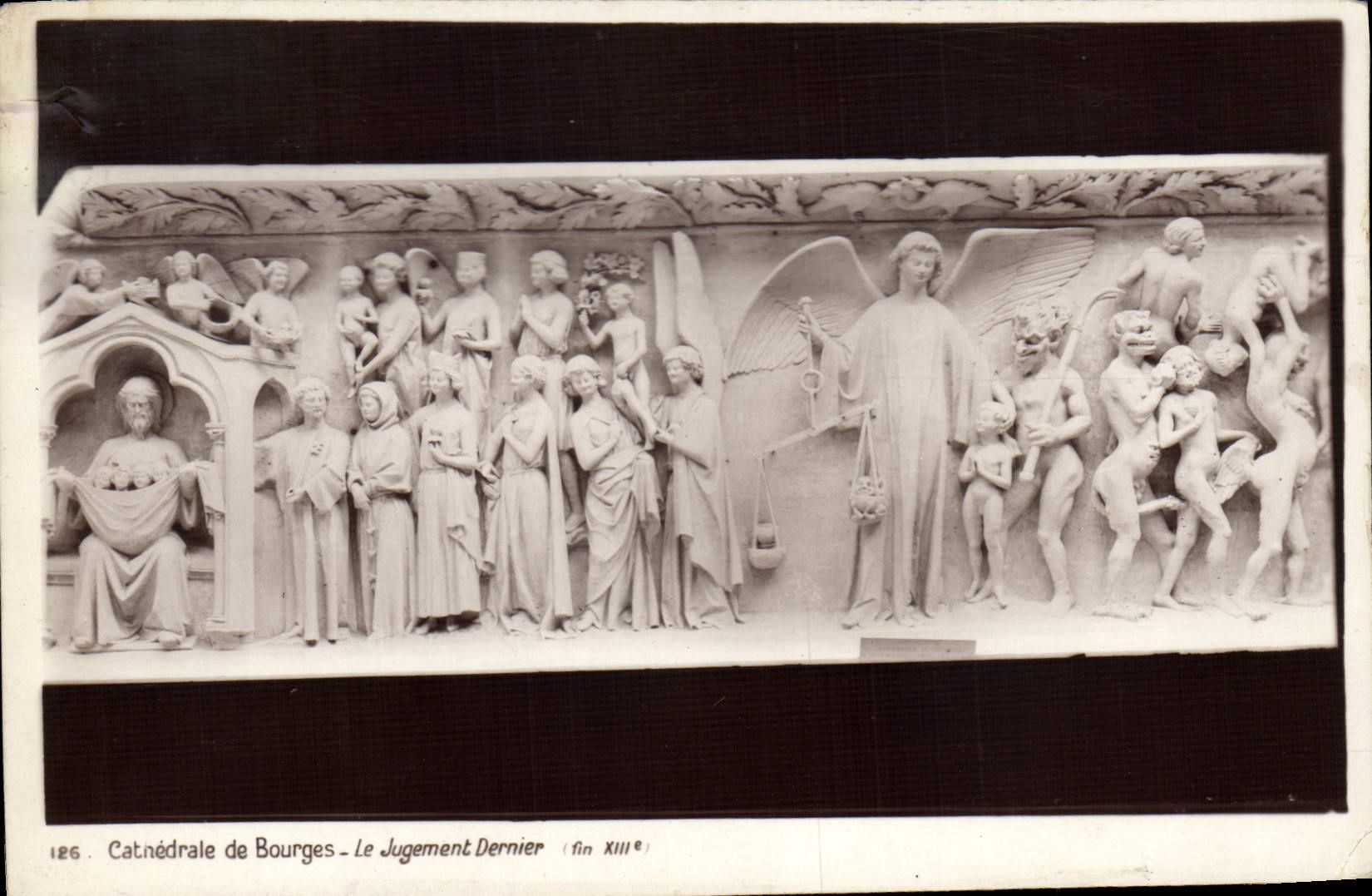 VINTAGE POSTCARD Bourges the Last Judgment