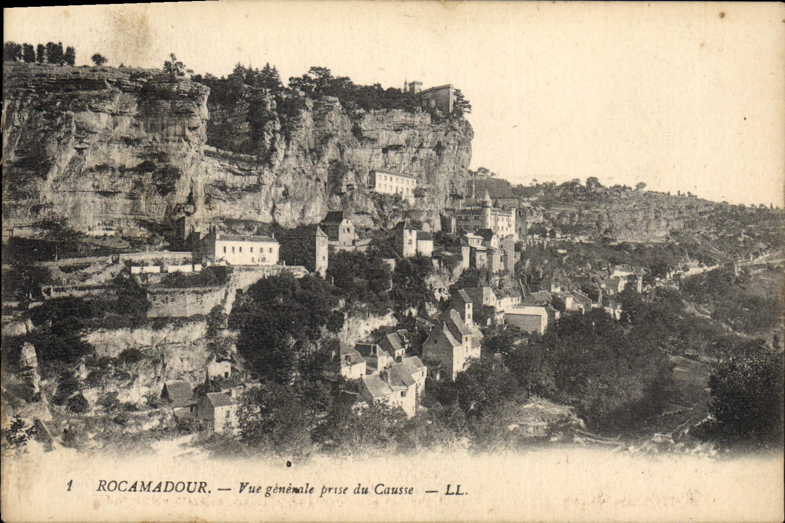 CPA Rocamadour Vue Generale Prise Du Causse