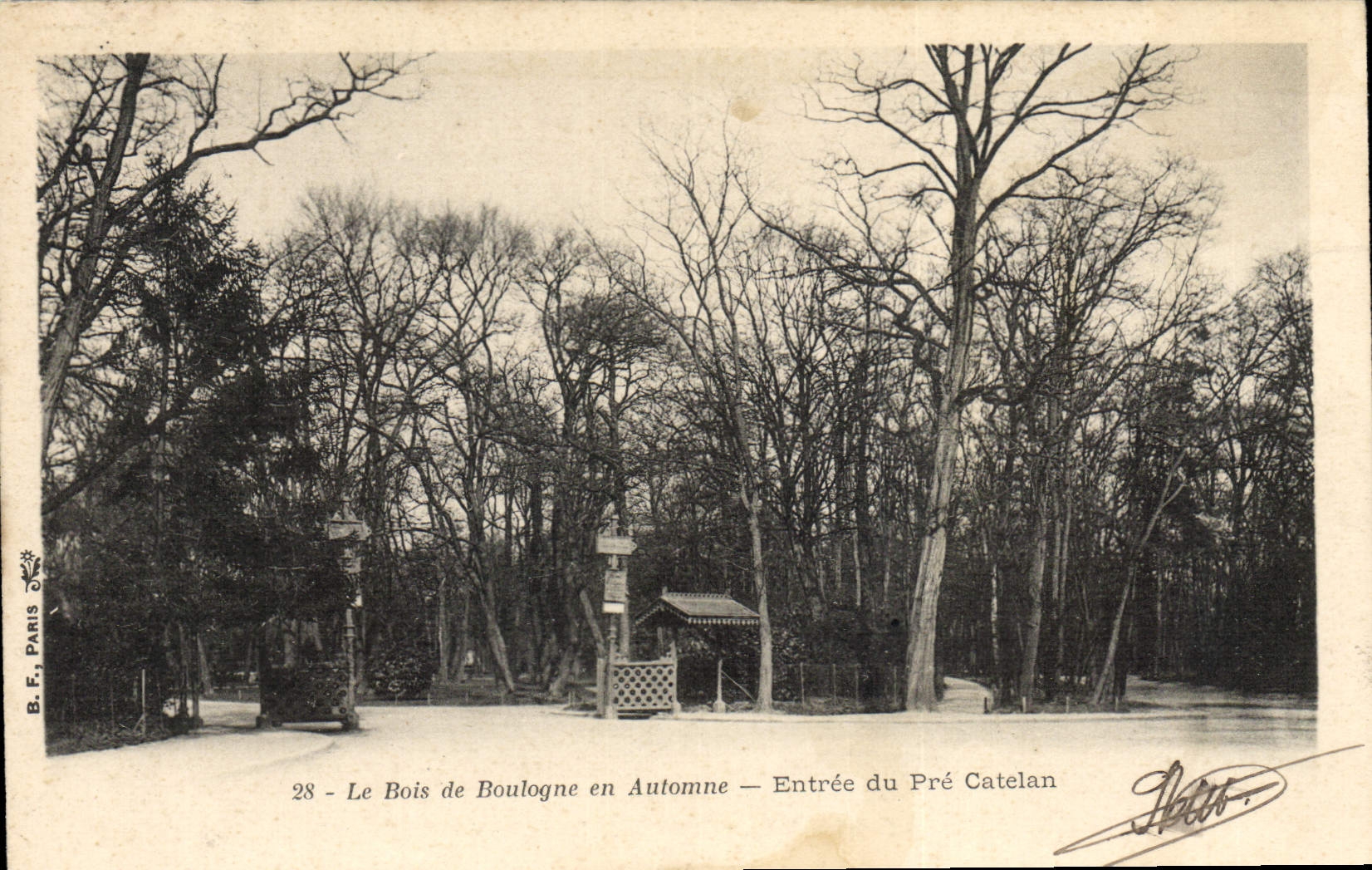 CPA Le Bois De Boulogne En Automne Entree Du Pre Catelan Paris 