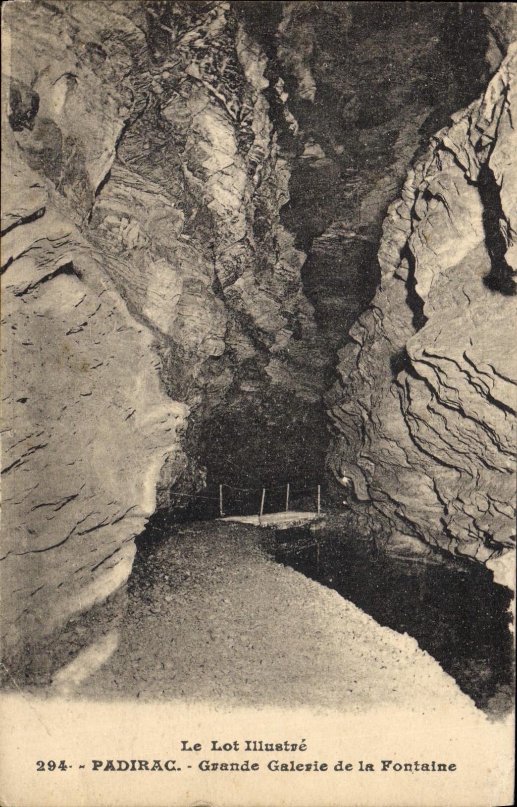 CPA Le Lot Illustre Padirac Grande Galerie De La Fontaine