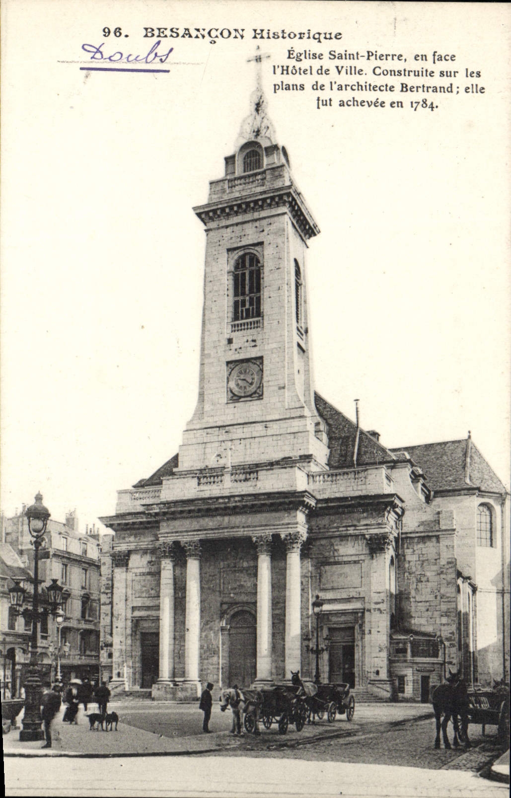 CPA Besancon Historique Eglise Saint Pierre En Face