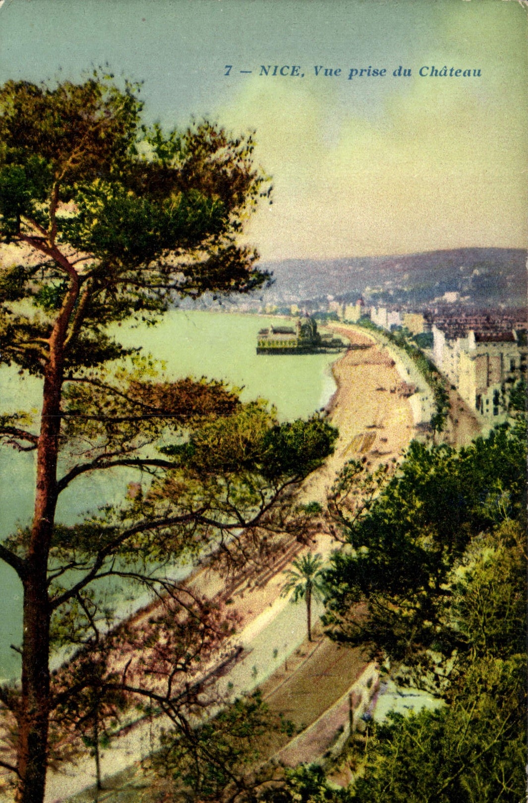 CPA Nice Vue Prise Du Chateau