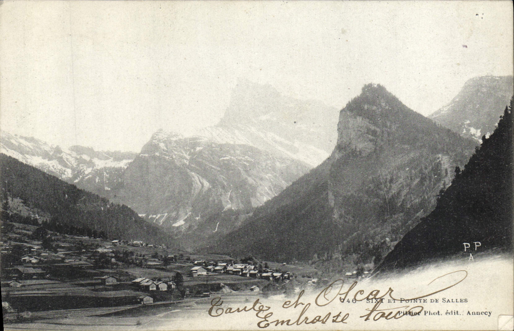 VINTAGE POSTCARD Sixt And Top of Rooms