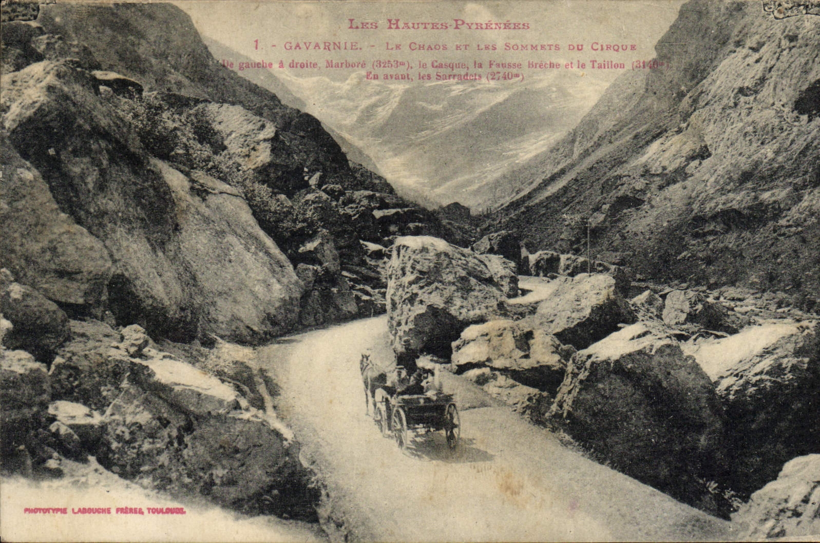 CPA Gavarnie Le Chaos Et Les Sommets du cirque