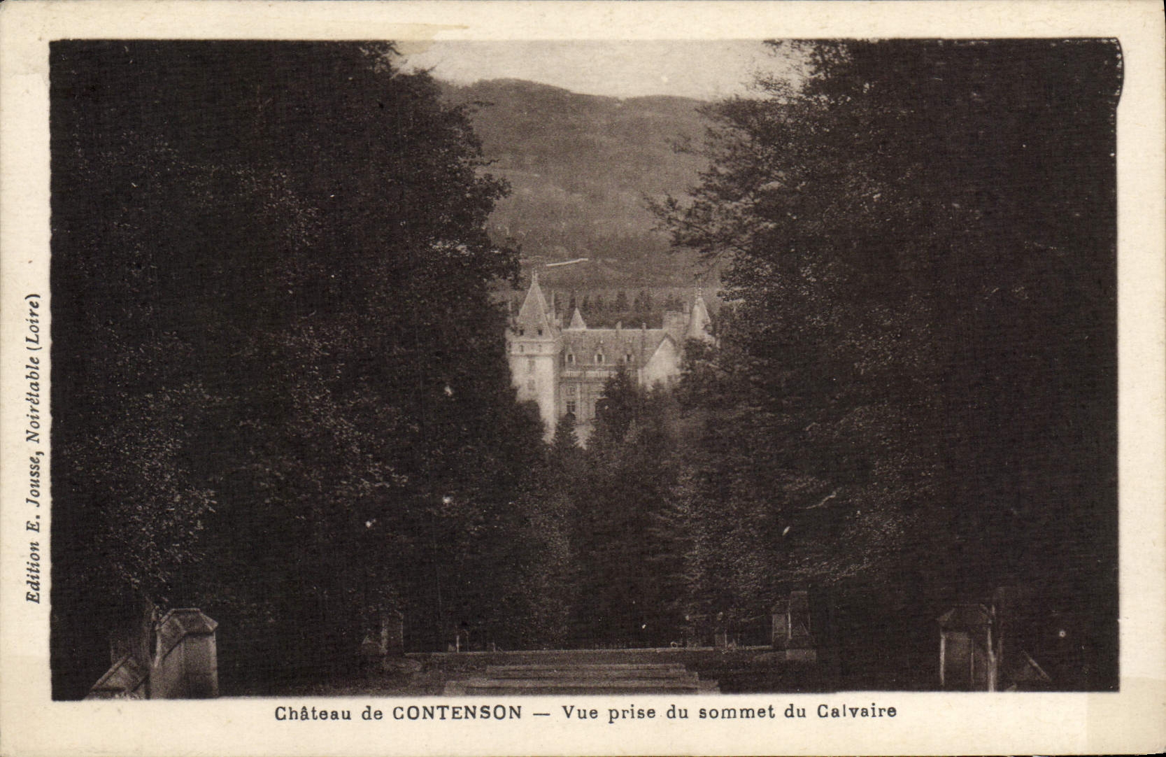 CPA Chateau De Contenson Vue Prise Du Sommet Du Calvaire