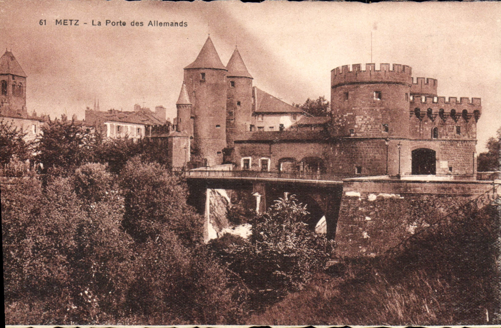 CPA Metz La Porte Des Allemands