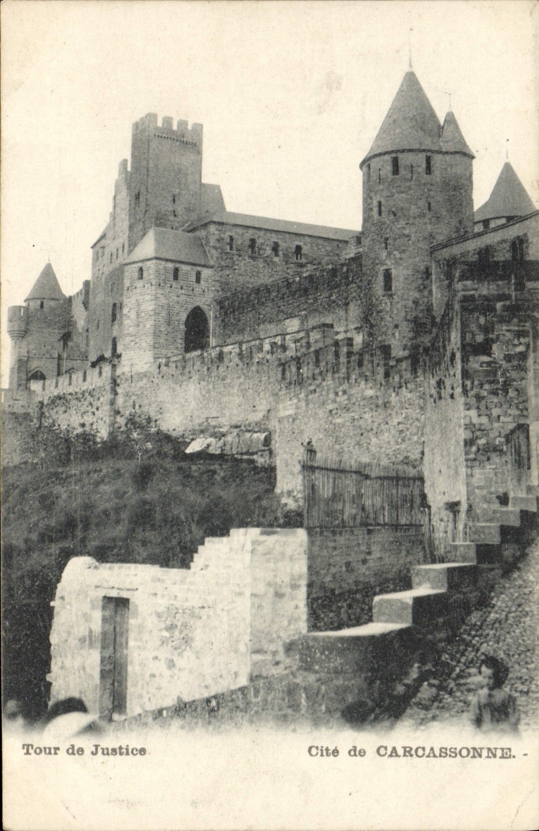 CPA Cite de Carcassonne Tour de justice