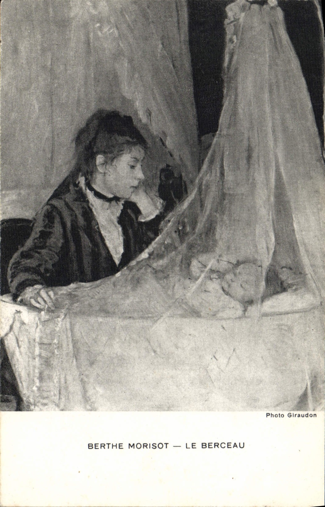 POSTAL Berthe Morisot de la VENDIMIA la horquilla