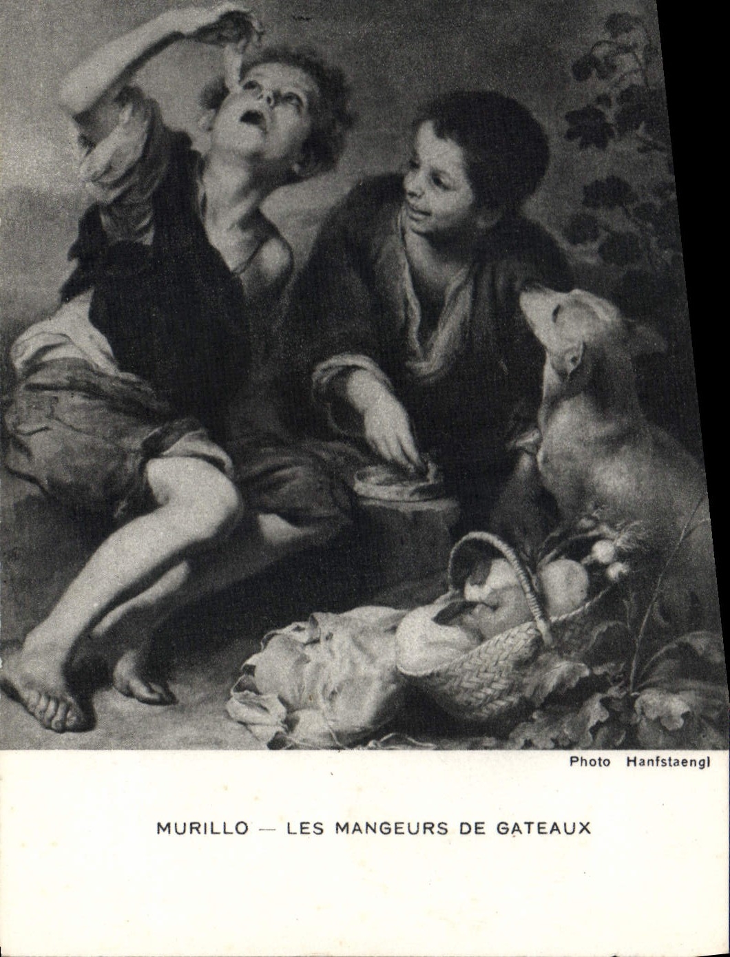 Comedores de Murillo de la POSTAL de la VENDIMIA de tortas