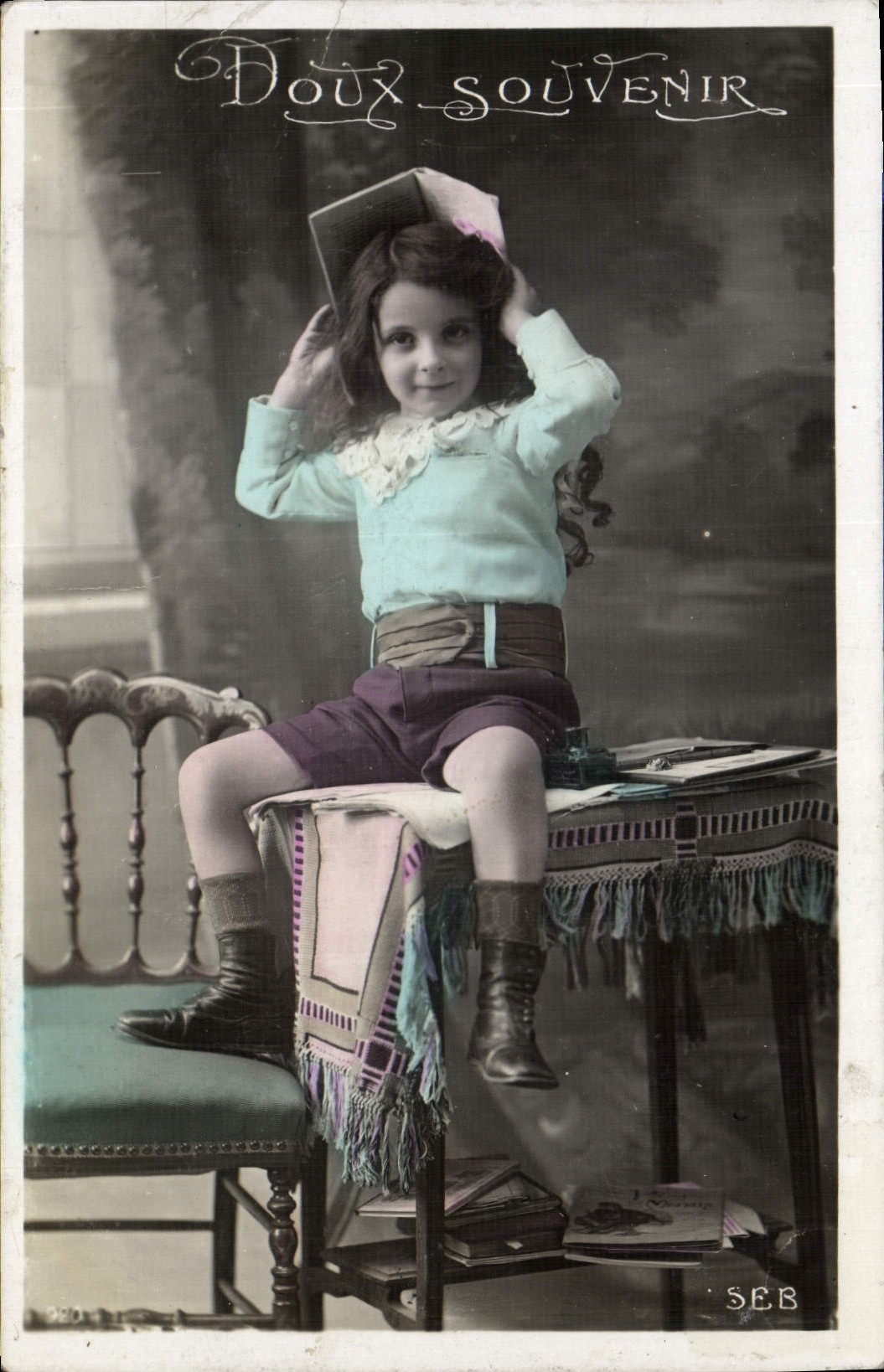 VINTAGE POSTCARD Soft Souvenir Child