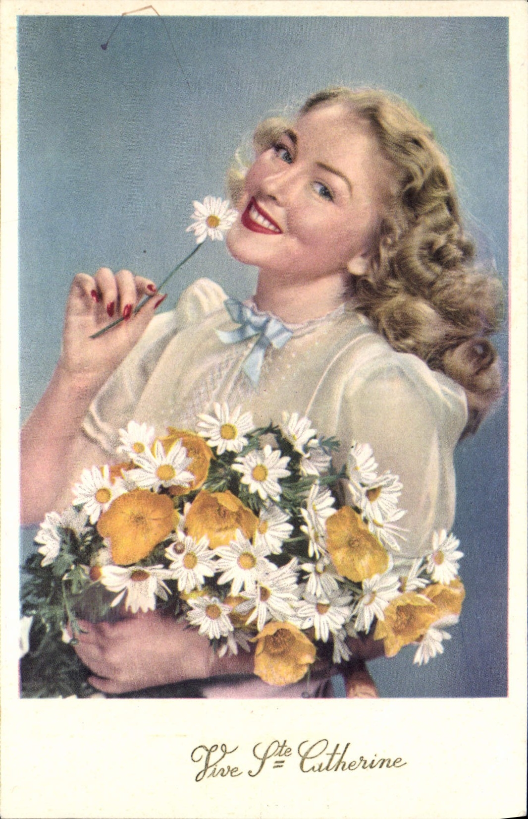 VINTAGE POSTCARD Fantasy Woman Catherine