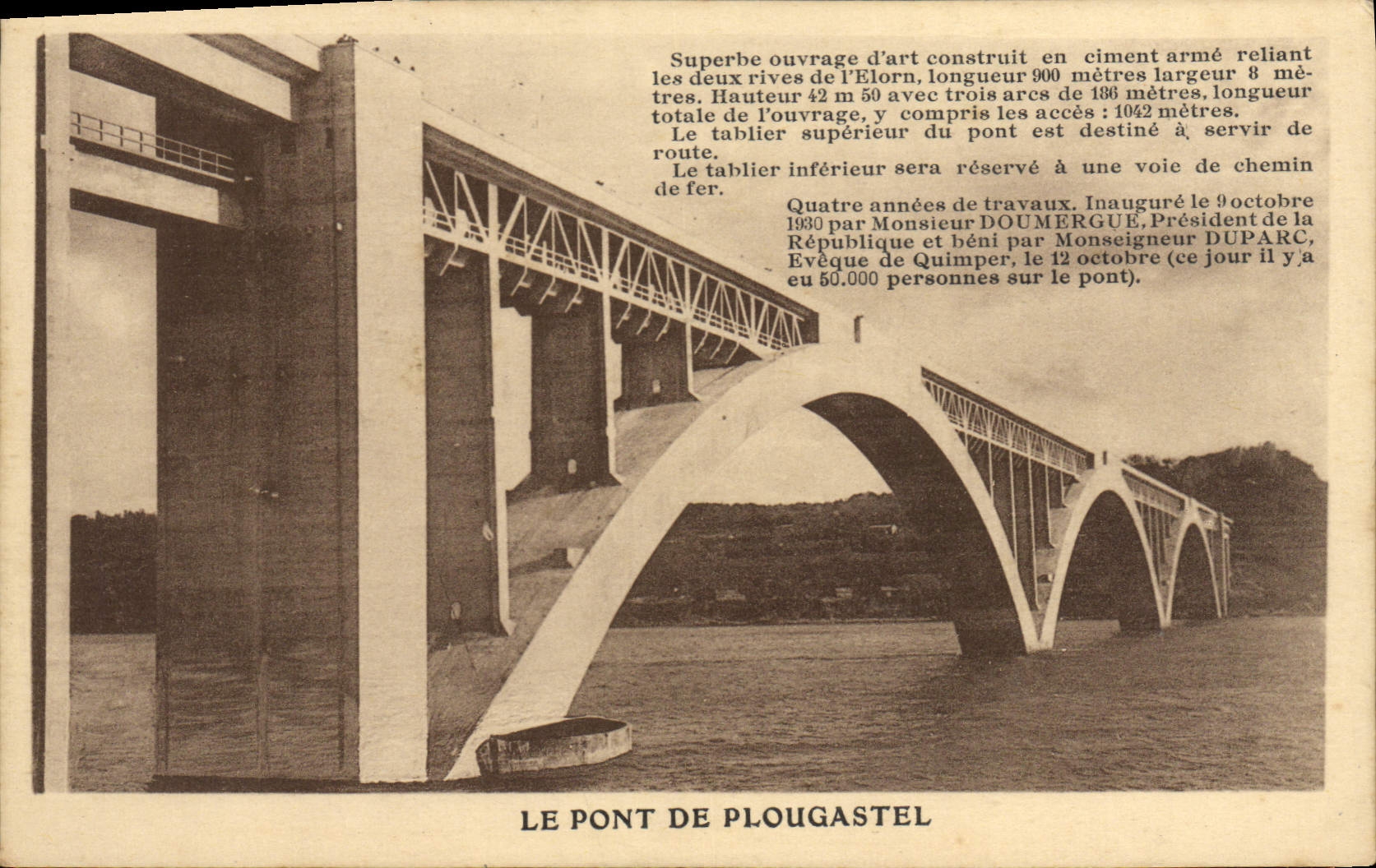 CPA Pont de Plougastel Daoulas
