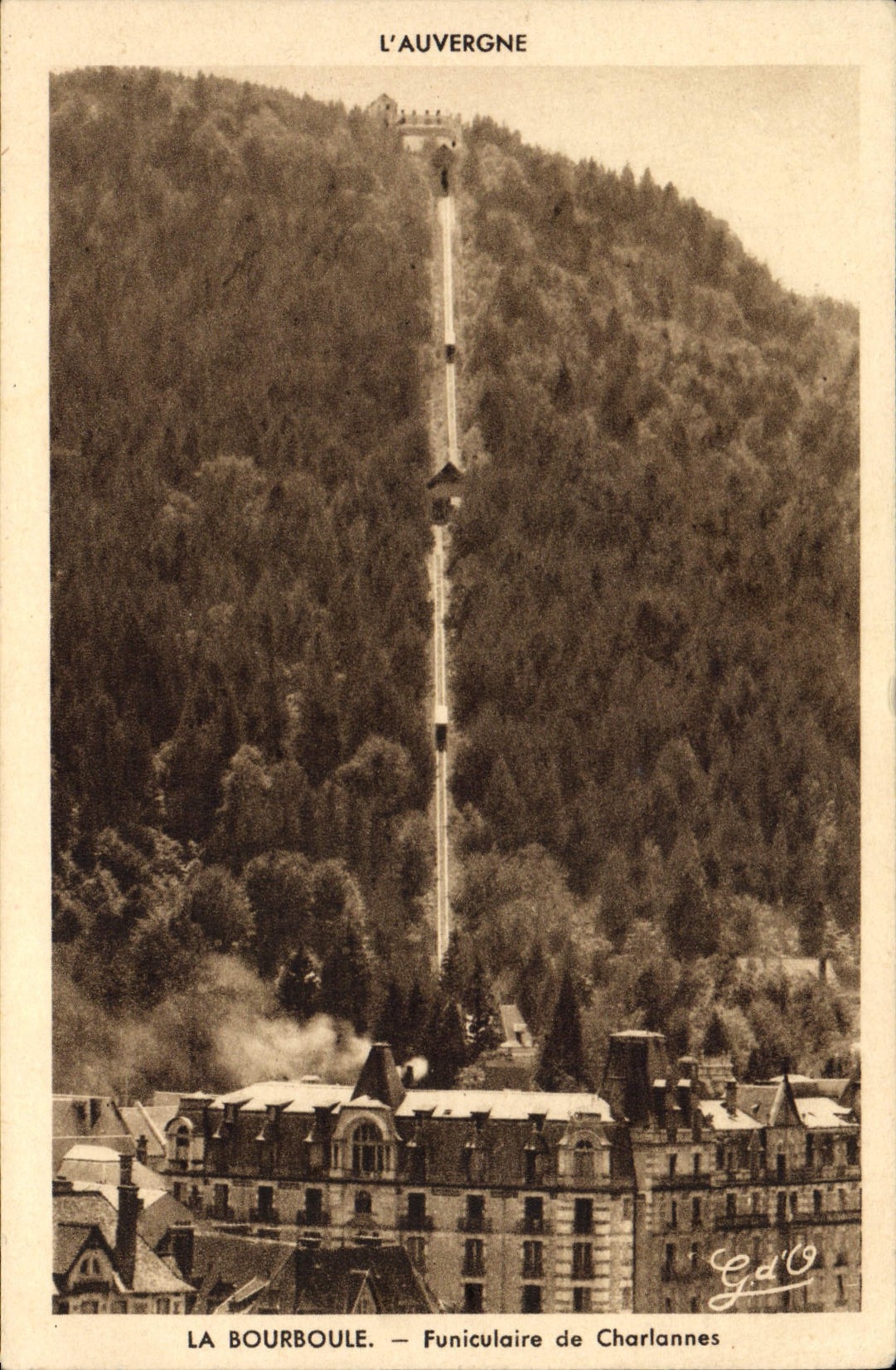 CPA La Bourboule Funiculaire de Charlannes