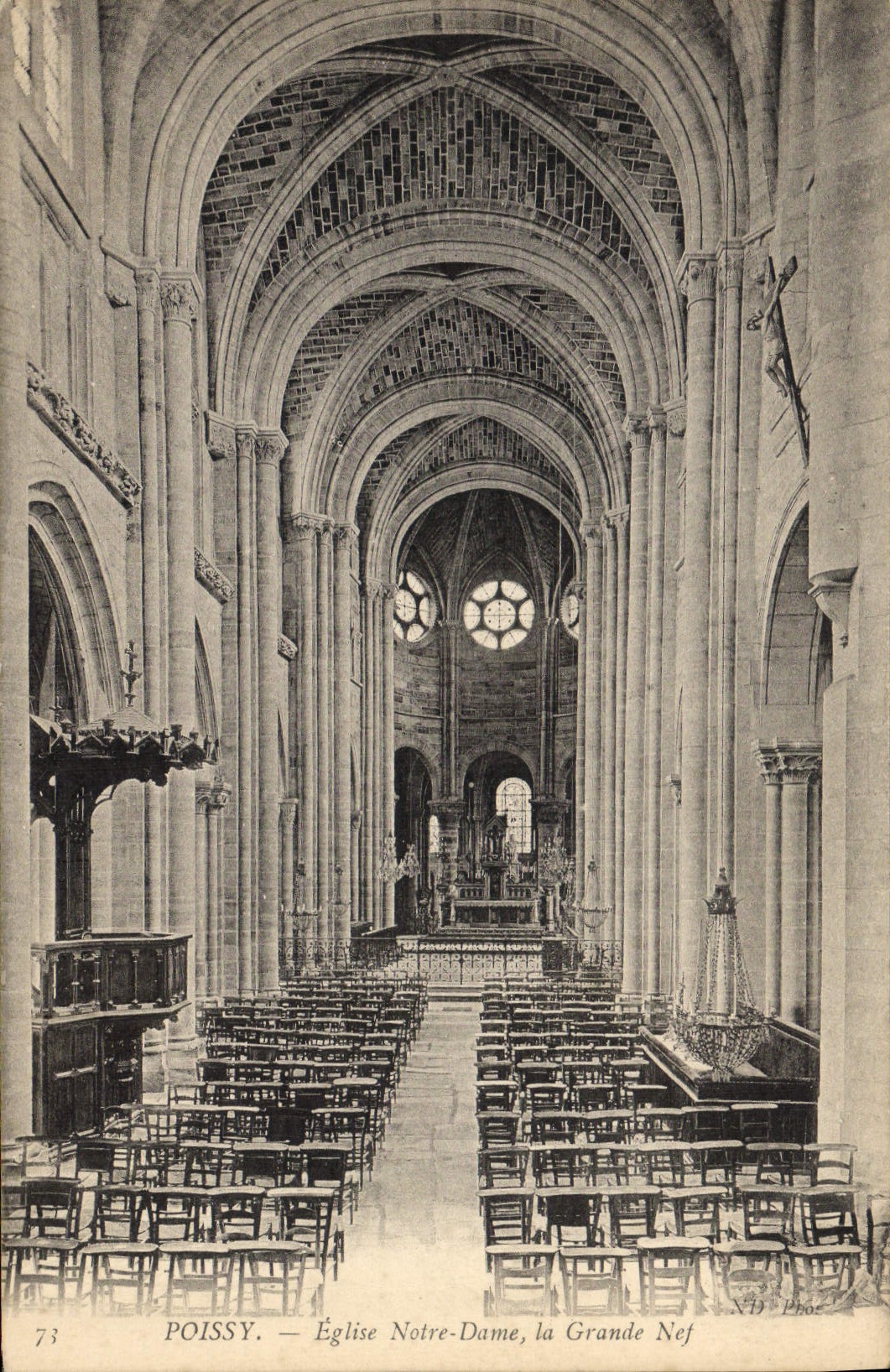 CPA Poissy Eglise Notre Dame la Grande