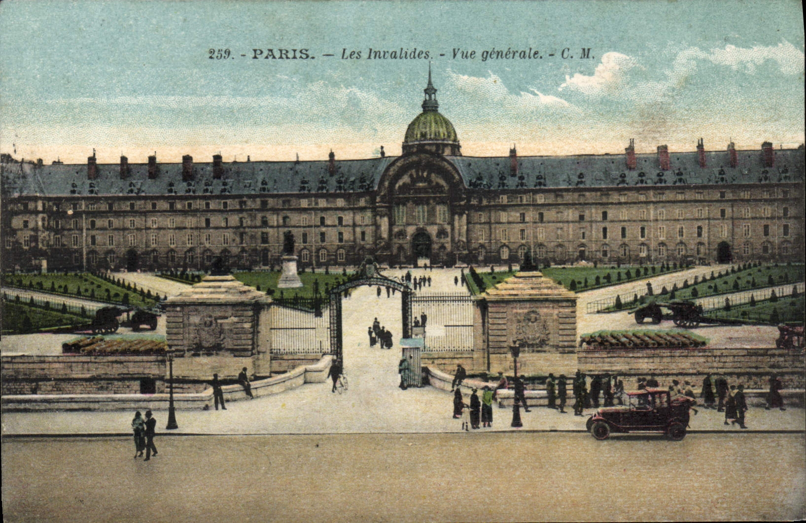 VINTAGE POSTCARD Paris Invalids View