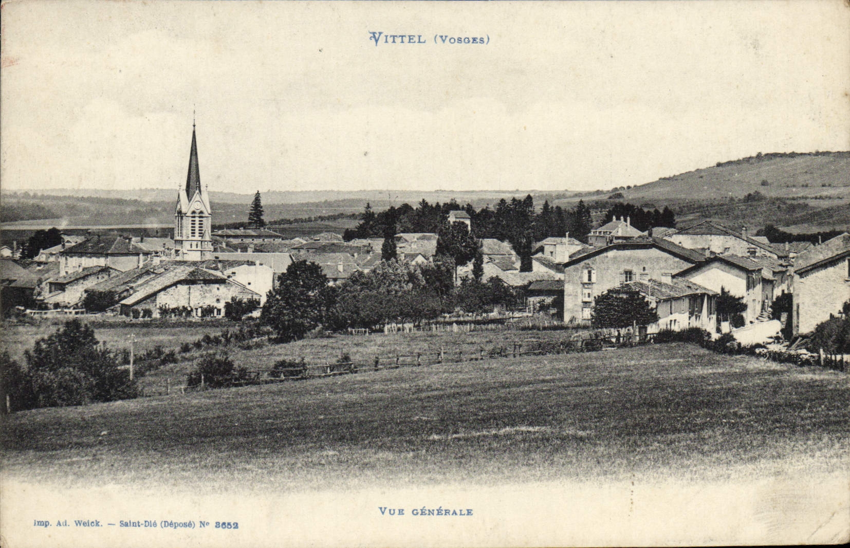 VINTAGE POSTCARD Vittel View